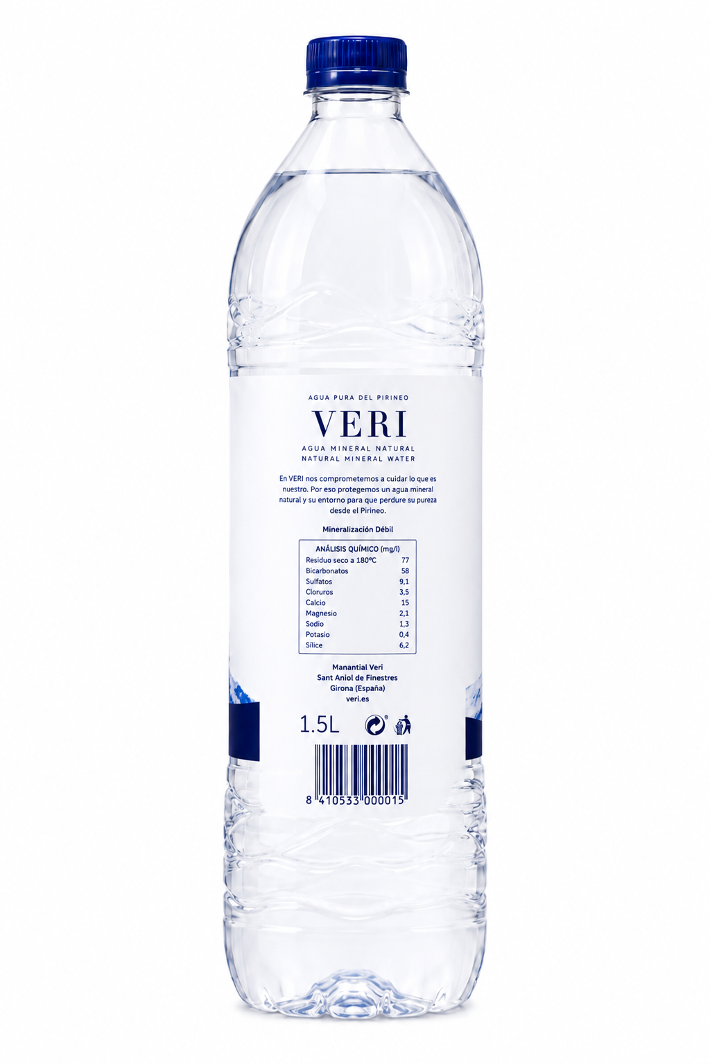 Agua Mineral Natural Veri | Pack de 6 Botellas (1.5 L) - imagen 6