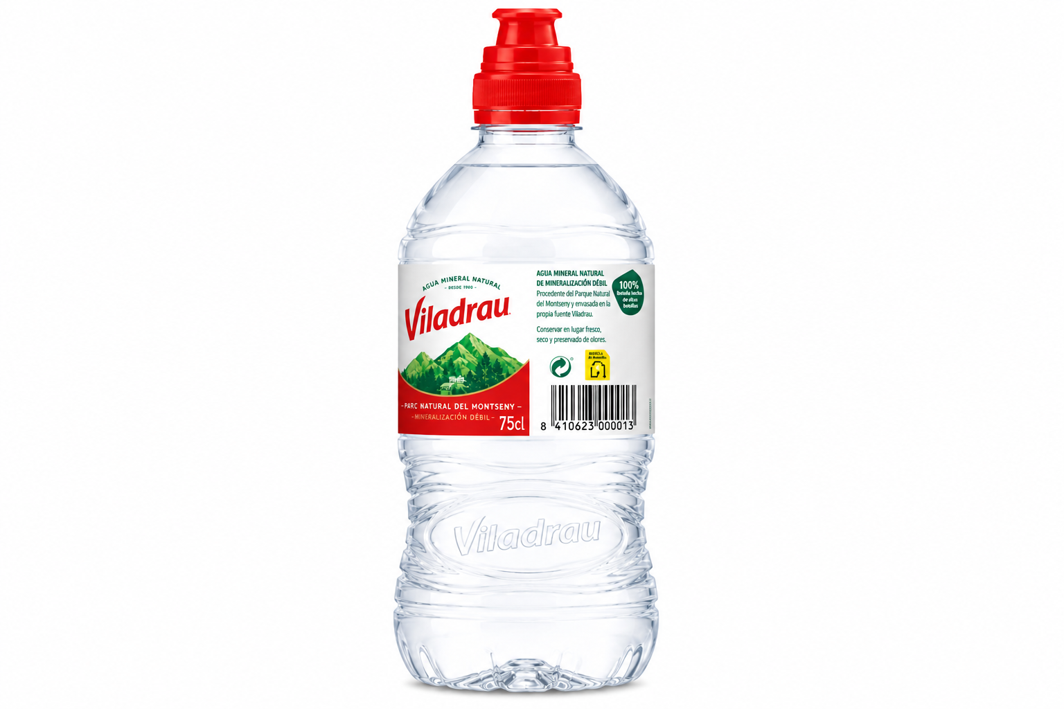 Agua Mineral Natural Viladrau | Caja de 15 Botellas (75 cl) - Tapón Sport - imagen 6