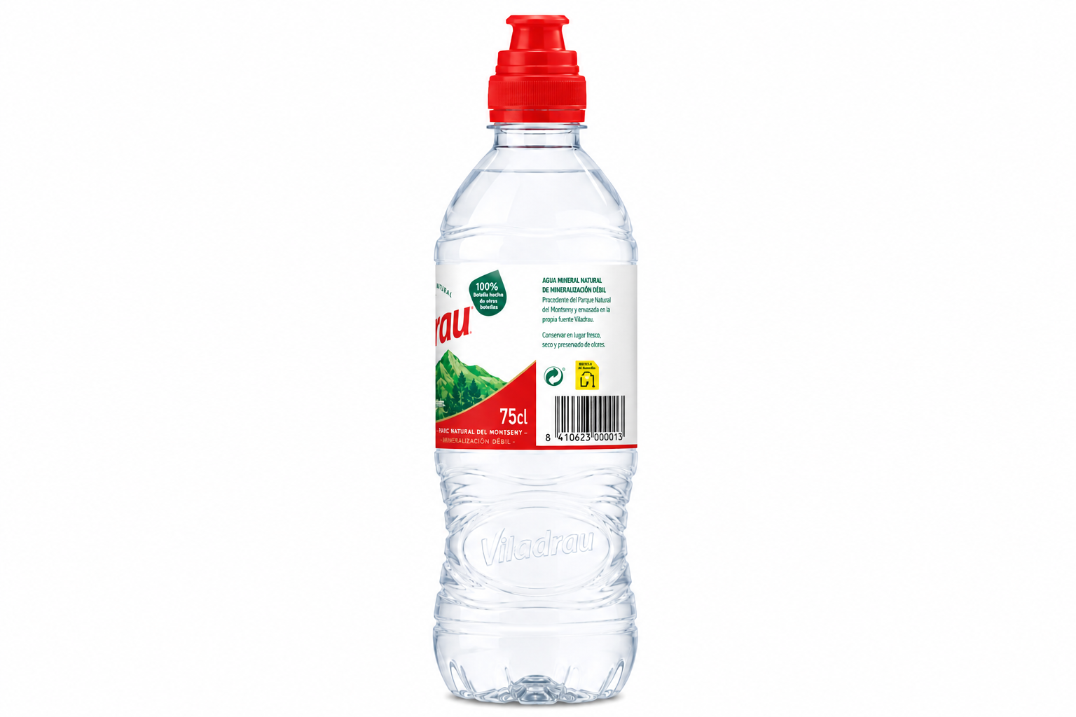 Agua Mineral Natural Viladrau | Caja de 15 Botellas (75 cl) - Tapón Sport - imagen 3