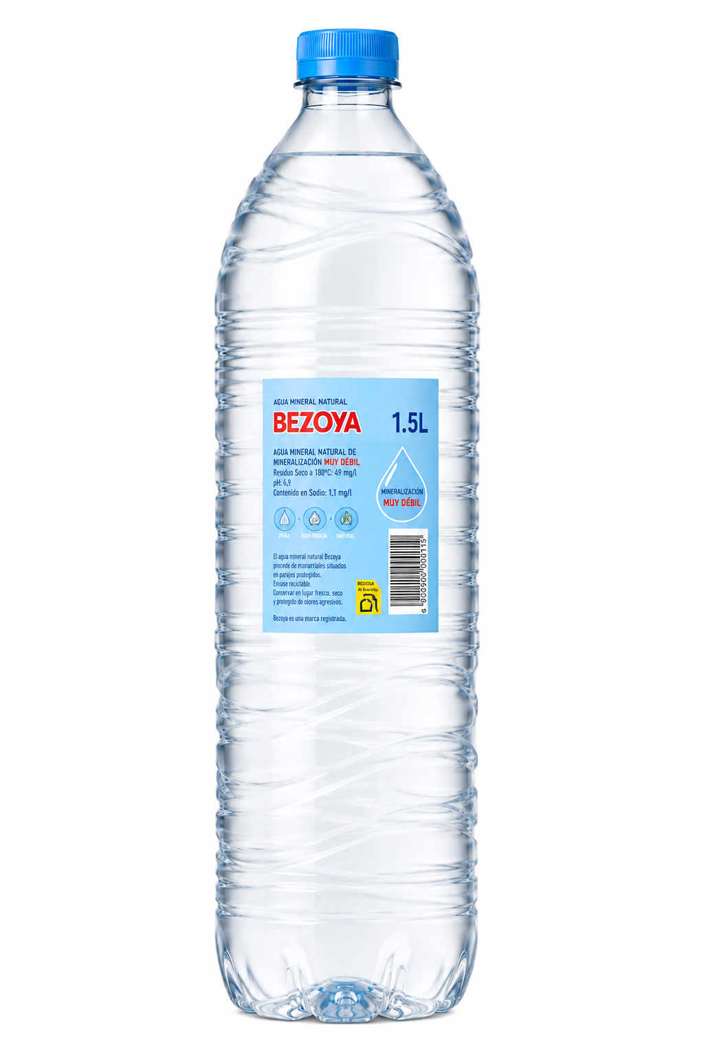 Agua Mineral Natural Bezoya | Pack de 6 Botellas (1.5 L) - imagen 8