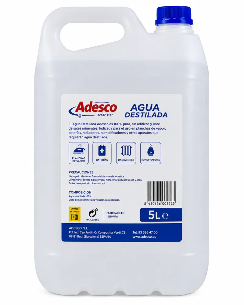 Adesco Agua Destilada 5 l