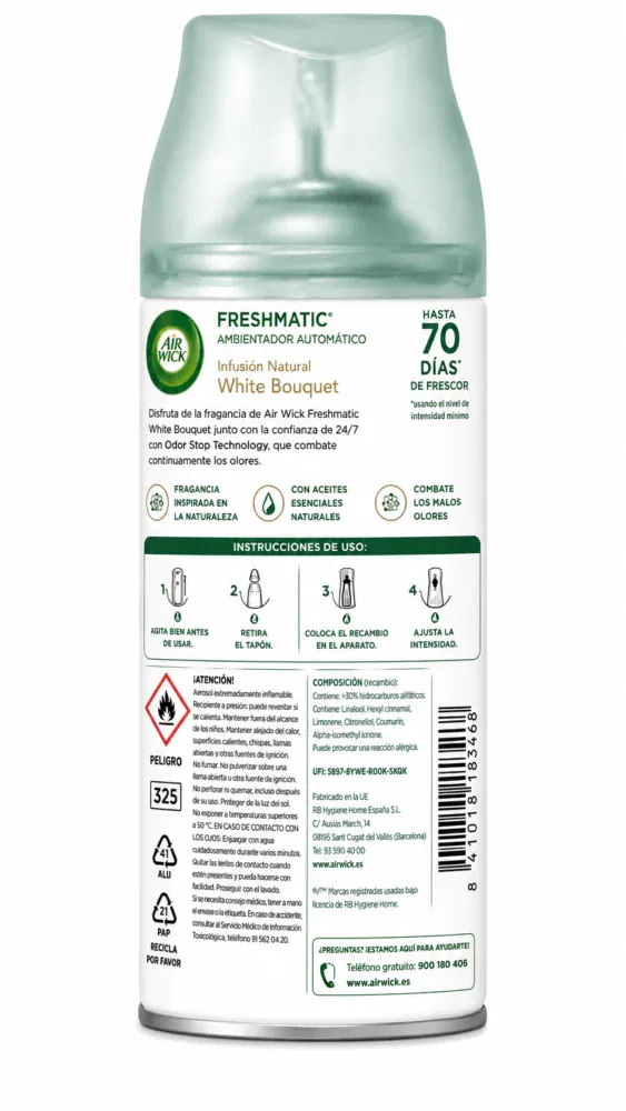Air Wick Amb.fresh Matic Recambio White Bouquet