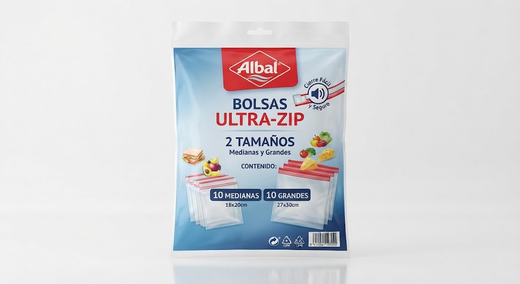 Albal Bolsas Ultra-zip 2tamañ