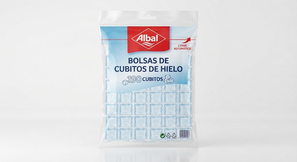 Albal Bolsas de Cubitos de Hielo 190 Cubitos