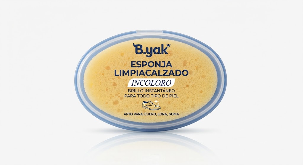 B.yak Esponja Limpiacalzado Incoloro