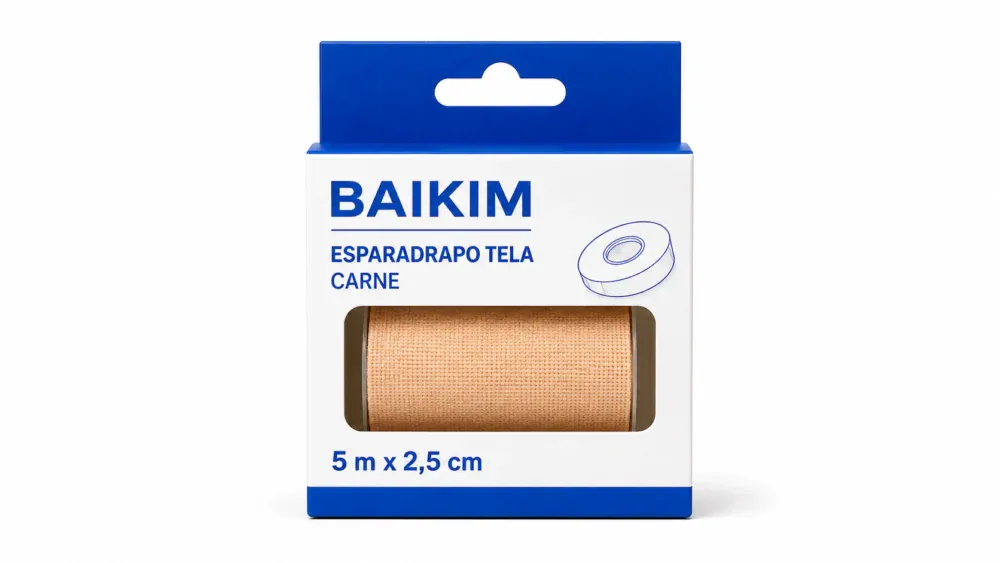 Baikim Esparadrapo Tela Carne 5 M / 2.5 Cm
