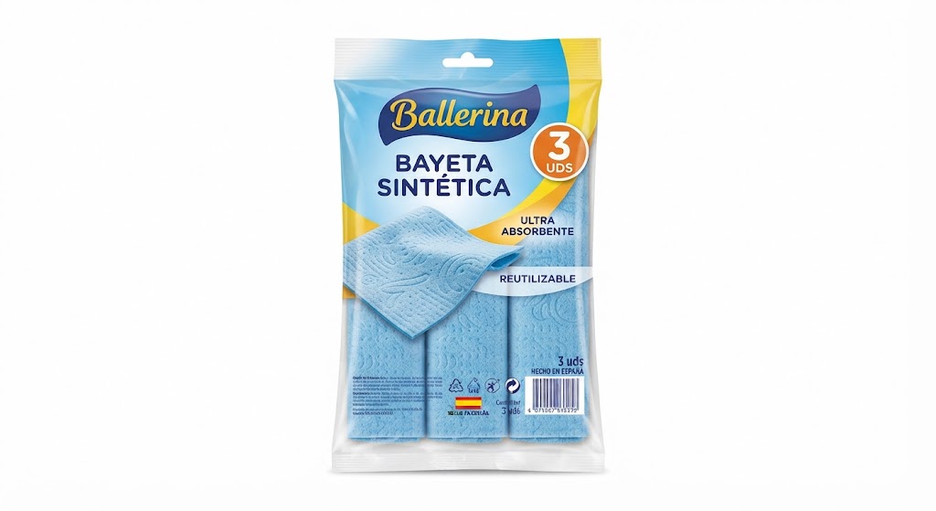 Ballerina Bayeta Sintética 3 uds