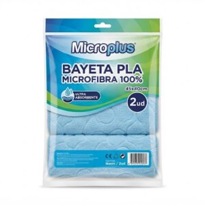 Bayeta PLA Microfibra 100% Microplus 45x40cm 40cm / 2ud
