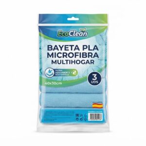 Bayeta PLA Microfibra Multihogar 40cm / 30cm / 3 UDS