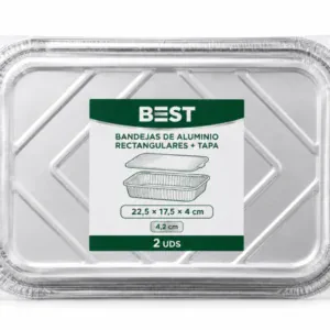 Best Bandeja Alu Rec. + Tapa 20x11x5 cm 3 UDS