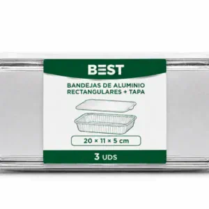 Best Bandeja Alu Redonda + Tapa 20,3x4 cm 4 cm 2 uds