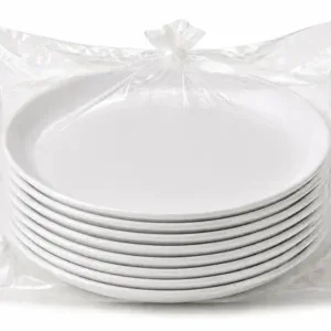 Best Plato Reutilizable Blanco Llano 22 Cm 10 Uds
