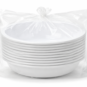 Best Productos Plato Reutilizable Blanco Hondo 20,5 Cm 10 Uds