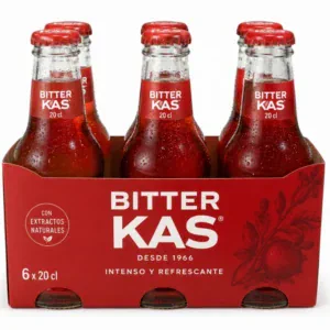 Bitter Kas Botella Cristal 20 cl Pack 6