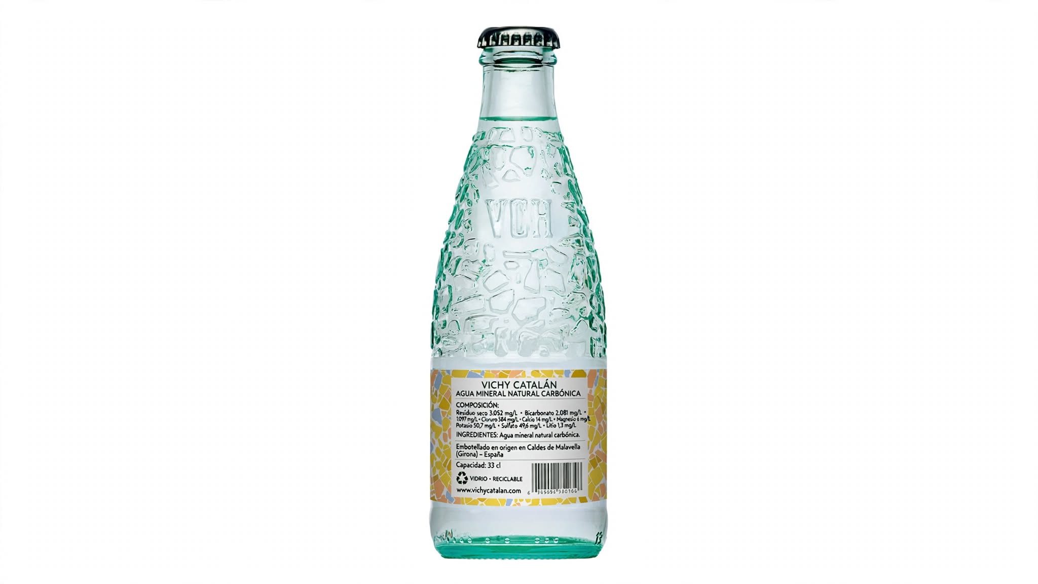 Agua Mineral Natural Carbónica Vichy Catalán (33 cl)