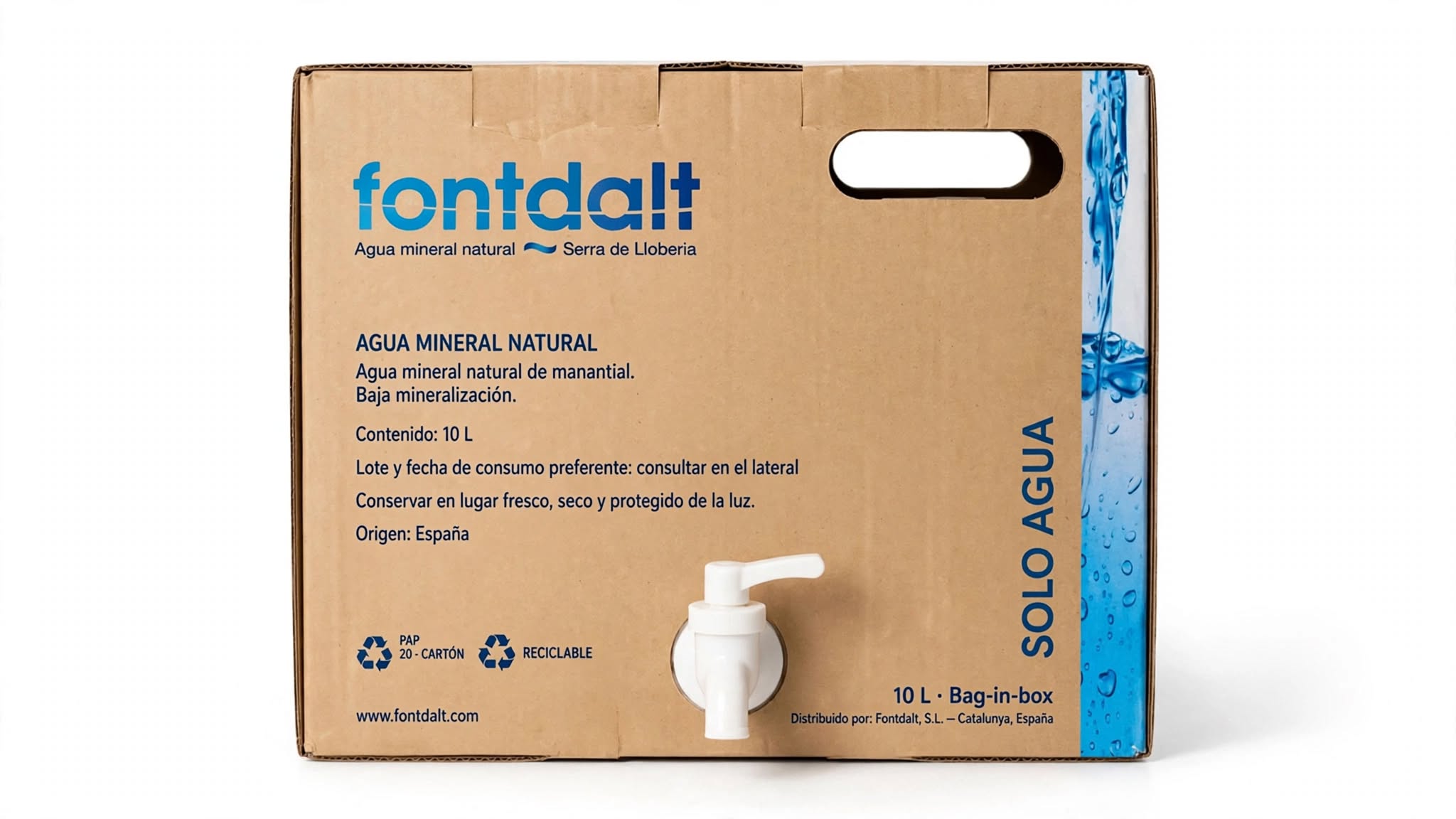Agua Mineral Natural Fontdalt Bag-in-box (10 l)