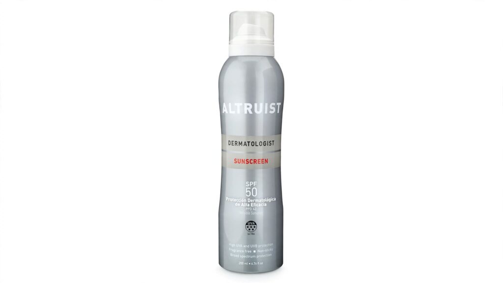 Altruist Dermatologist Sunscreen Spray SPF 50 – Protección Dermatológica de Alta Eficacia