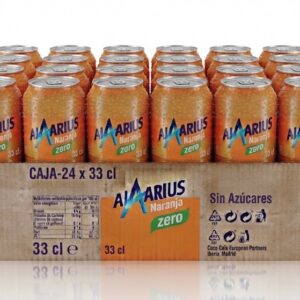 Aquarius Naranja Zero Lata 33 cl Caja-24