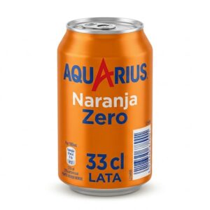 Aquarius Naranja Zero Lata 33 cl Caja-24