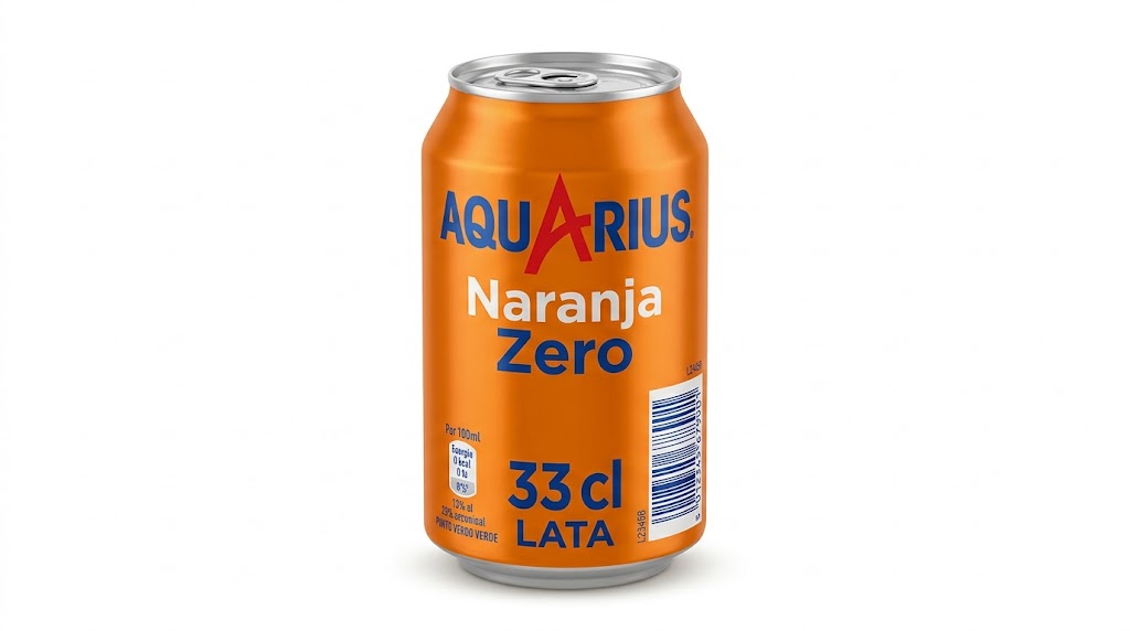 Aquarius Naranja Zero Lata 33 cl Caja-24