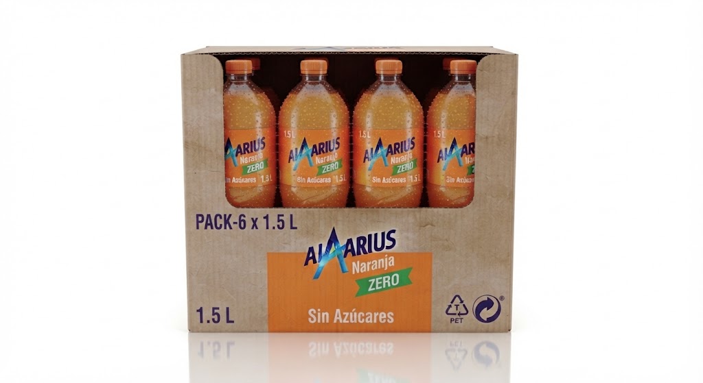 Aquarius Naranja Zero | PACK-6 (1.5 l)