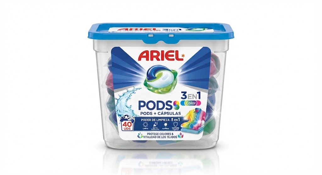 Ariel Pods Color 3en1 40uds Cápsulas/pastillas