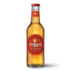 Cerveza Estrella Damm Rubia Botella Cristal 25 cl
