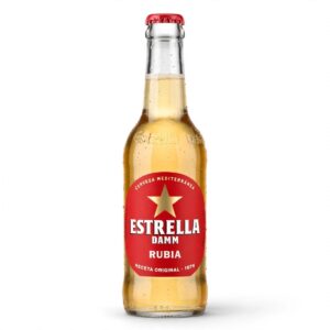 Cerveza Estrella Damm Rubia Botella Cristal 33 cl