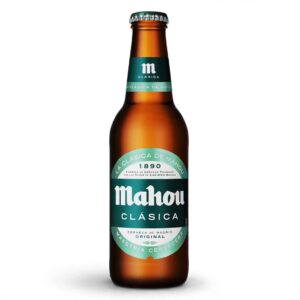 Cerveza Mahou Clásica rubia 25 cl Botella Cristal