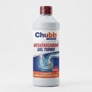 Chubb Desatascador Gel Turbo 500ml Botella Plástico