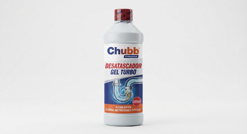 Chubb Desatascador Gel Turbo 500ml Botella Plástico