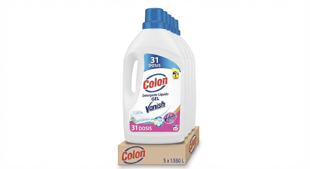 Colon Detergente Gel Vanish 31 Dosis Botella Plástico
