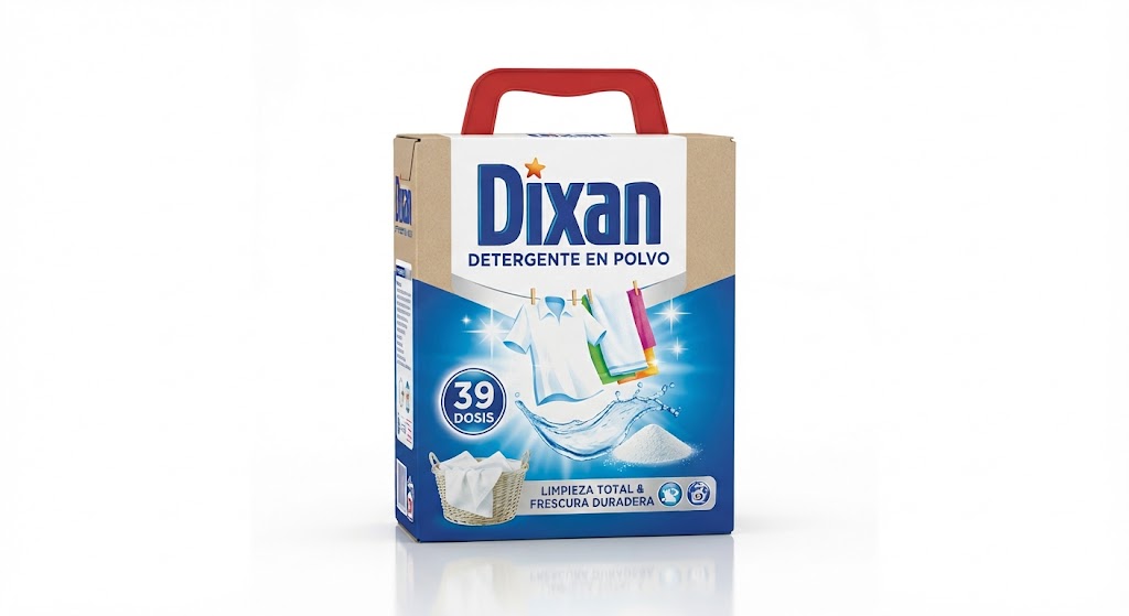 Dixan Detergente En Polvo Maleta 39 Dosis