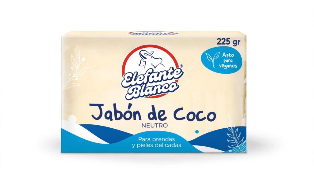 Elefante Jabón de Coco Neutro Pastilla 225 gr Cápsulas/pastillas