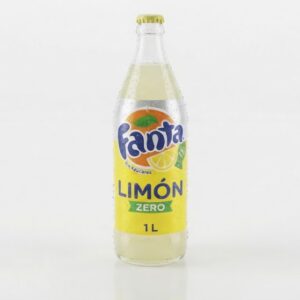 Fanta Limón Zero Botella Cristal 1 L