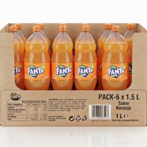 Fanta Naranja Botella Pet 1.5 l Pack-6