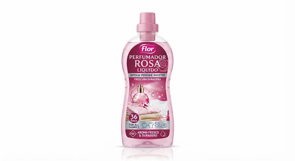 Flor Perfumador Rosa Liquido 36 Dosis Botella Plástico