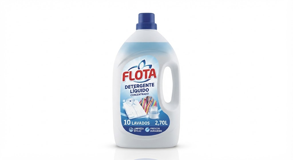 Flota Detergente Líquido 10 Lav. / 2,70L Botella Plástico