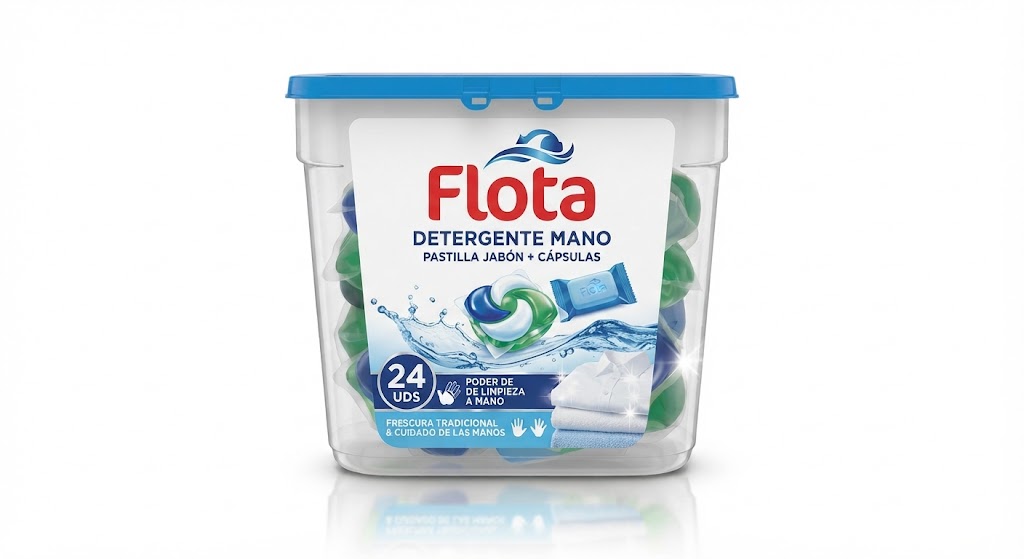 Flota Detergente Mano Pastilla Jabon Cápsulas/pastillas