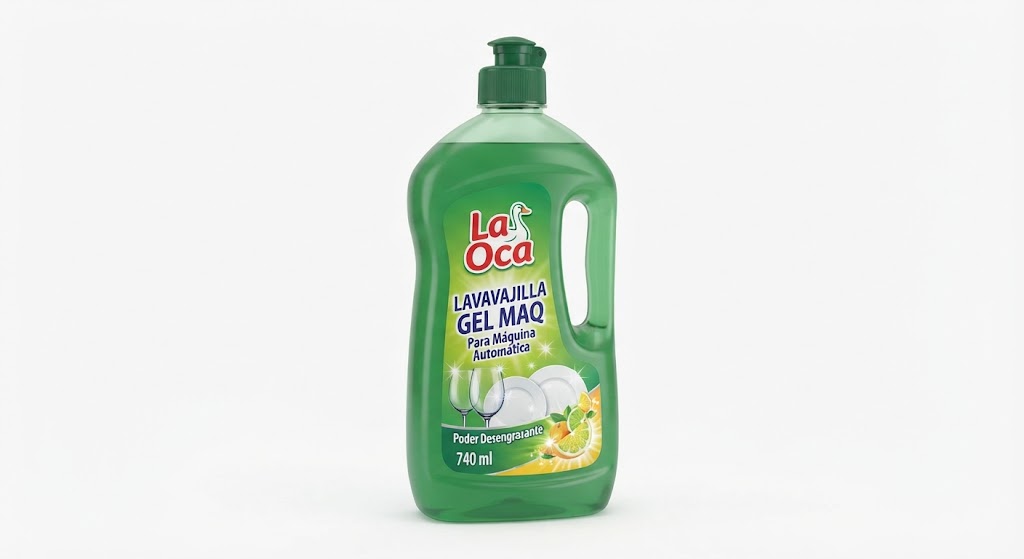 La Oca Lavavajilla Gel Maq 740 ml Botella Plástico