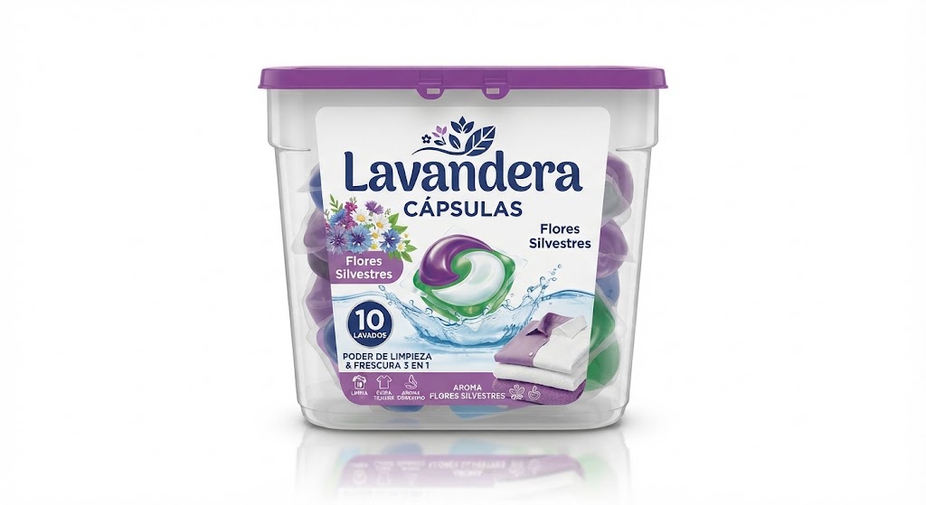 Lavandera Cápsulas Flores Silvestres 10 Lavados