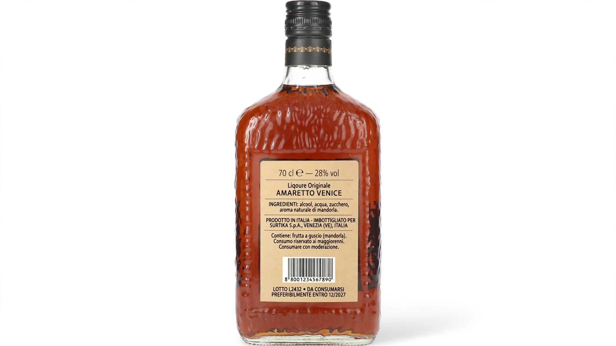 Licor Venice Amaretto Botella de 70 cl - Cristal