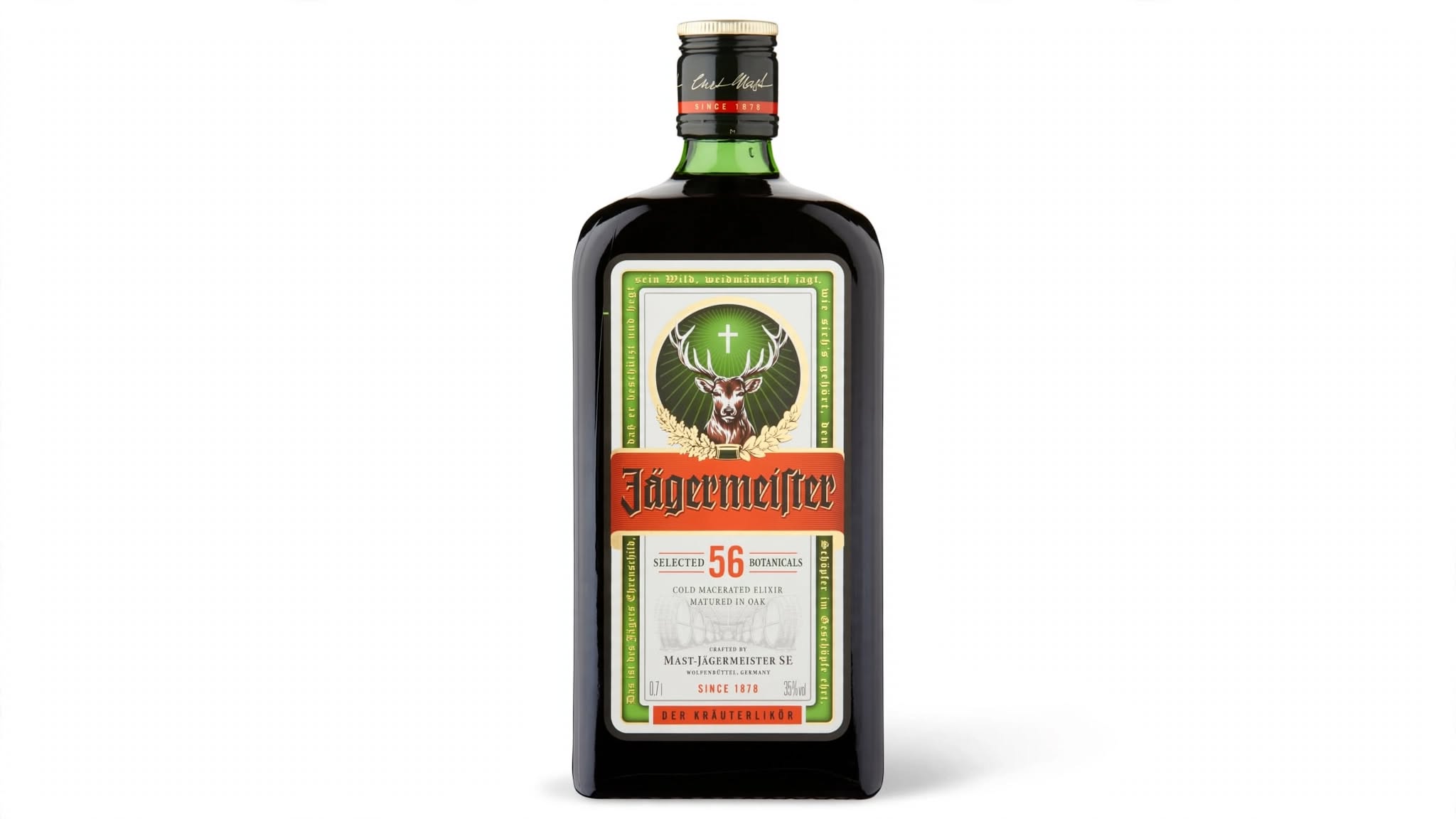 Licor de Hierbas Jägermeister Botella Cristal 70 cl