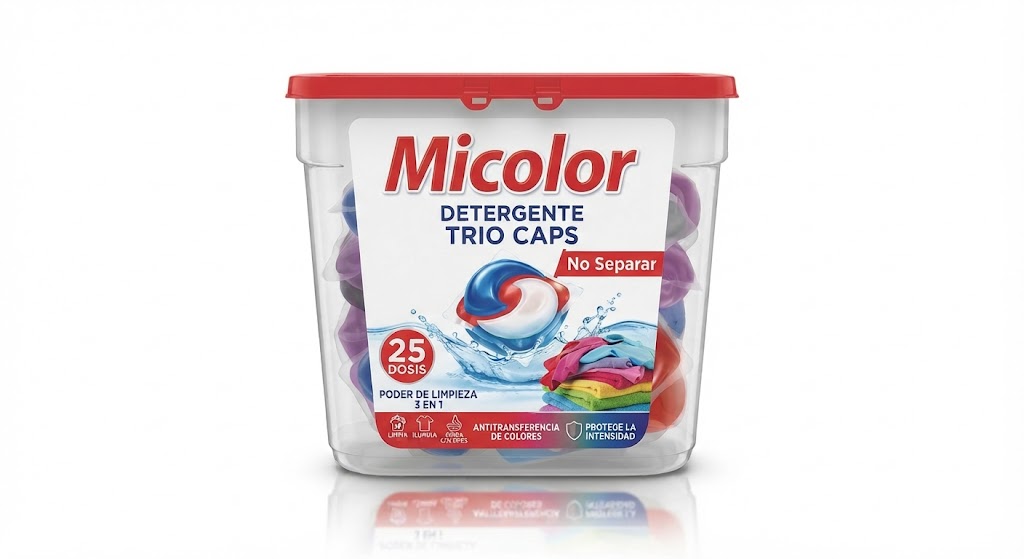 Micolor Detergente Trio Caps No Separar 25 Dosis Cápsulas/pastillas