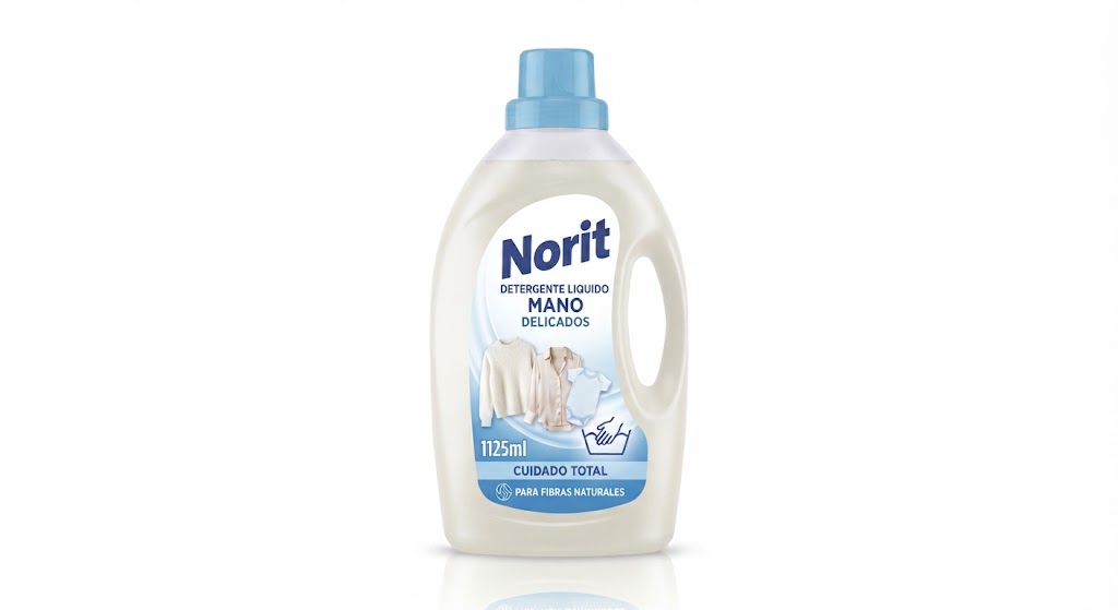 Norit Detergente Liquido Mano Delicados 1125ml Botella Plástico