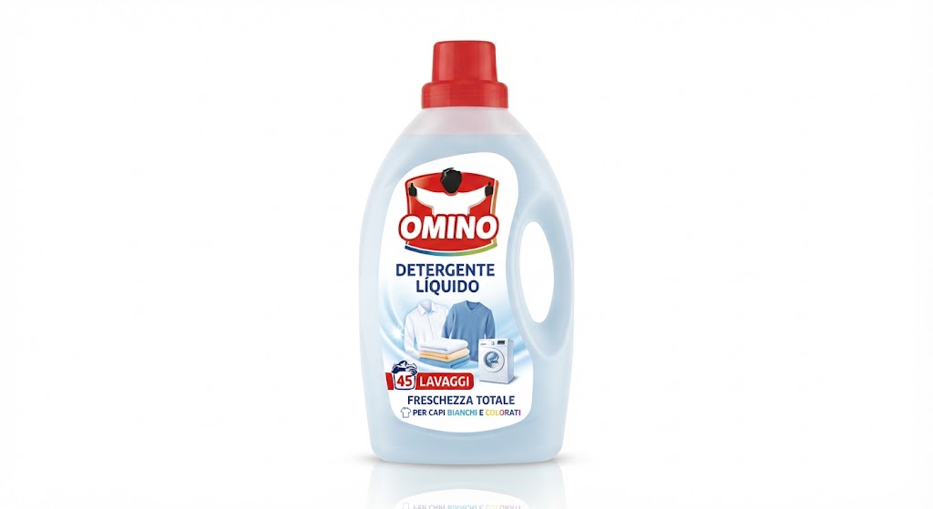 Omino Detergente Líquido Botella Plástico 45 Lav.
