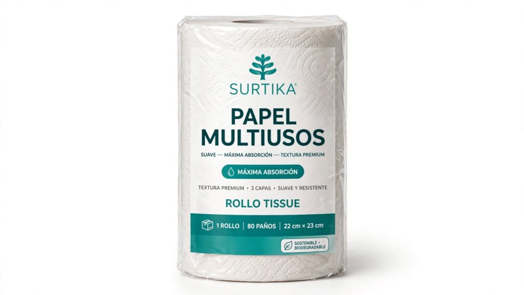 Papel Multiusos Suave – Máxima Absorción y Textura Premium (Rollo Tissue)