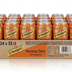Schweppes Naranja Zero Lata Caja-24 (33 cl.)