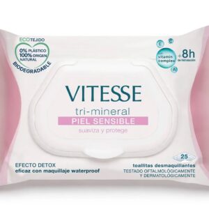 Vitesse Toallitas Desmaqui.tri-mineral Piel Sensible 25ud