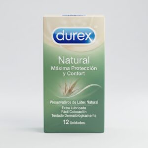 Durex Natural – Máxima Protección y Confort (Caja de 12 unidades)